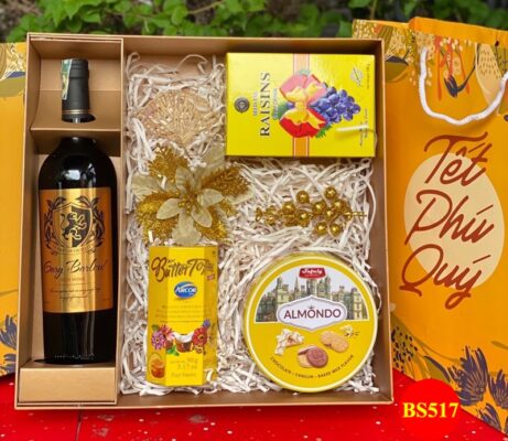 Hộp quà tết tone màu vàng