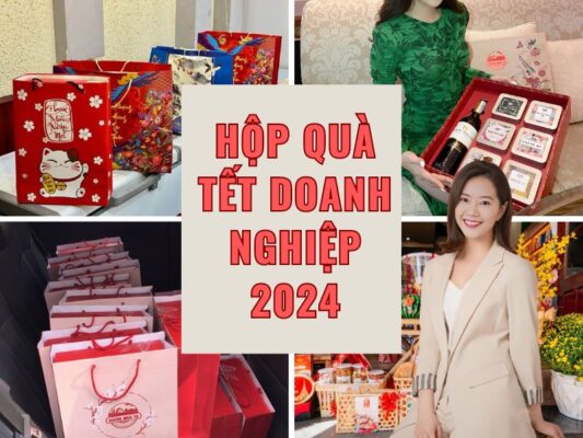 Hộp quà tết doanh nghiệp 2024 sang trọng, giá rẻ