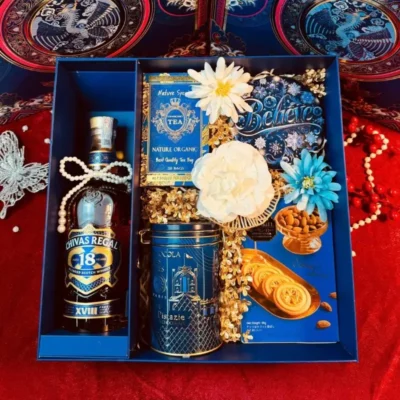 Hộp quà tết rượu chivas sang trọng