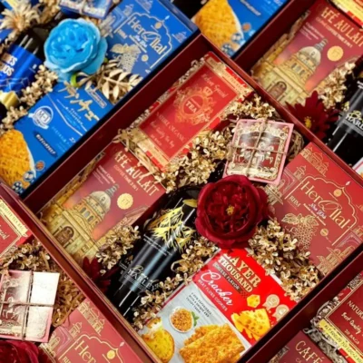 Hộp quà tết rượu vang