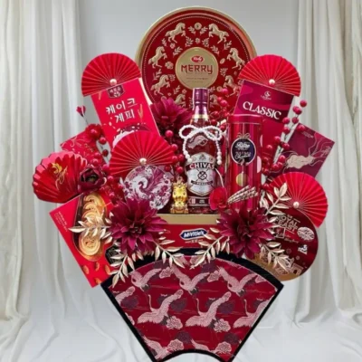 Giỏ quà tết rượu Chivas 12 sang trọng